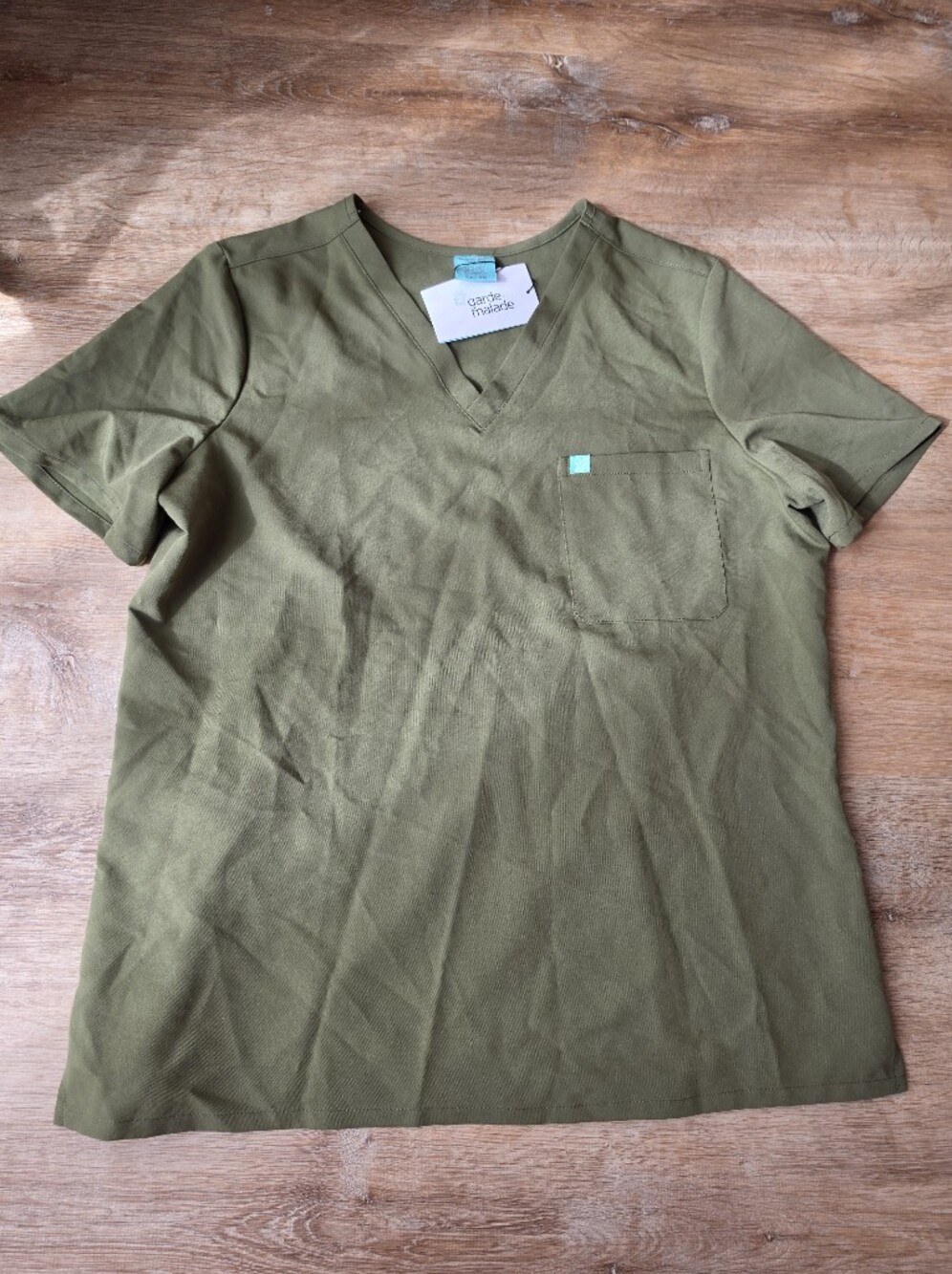 NWT GARDE MALADE Gabrielle RE-GARDE™ One Pocket Scrub Top Size XL